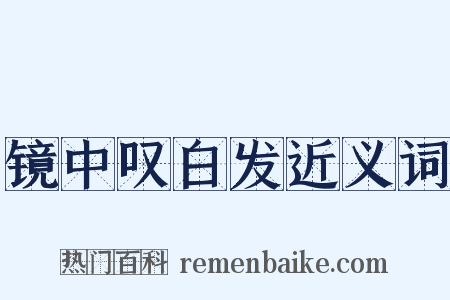 镜中叹白发近义词是什么意思的图片